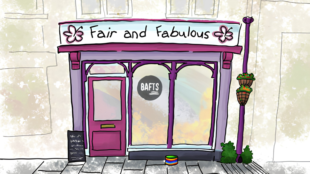 Illustration of the Fair and Fabulous shop in Newcastle Emlyn
